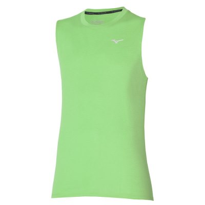 Camiseta sin Manga Mizuno Impulse Core Sin Manga Hombre Verdes Claro - Chile M598RMIVPT